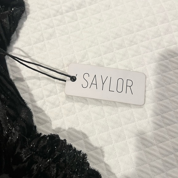 SAYLOR NWT Romper Black Sparkle Zebra Size Medium - Picture 4 of 4